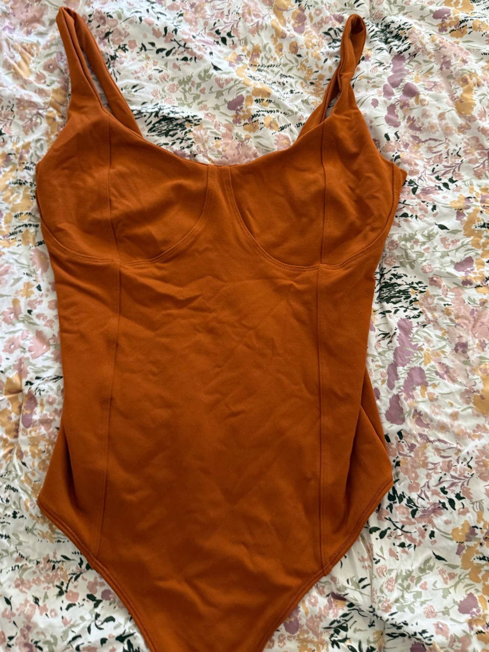 Abercrombie & Fitch Rust Orange Tank Bodysuit